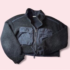 Women's Black Fleece Jacket